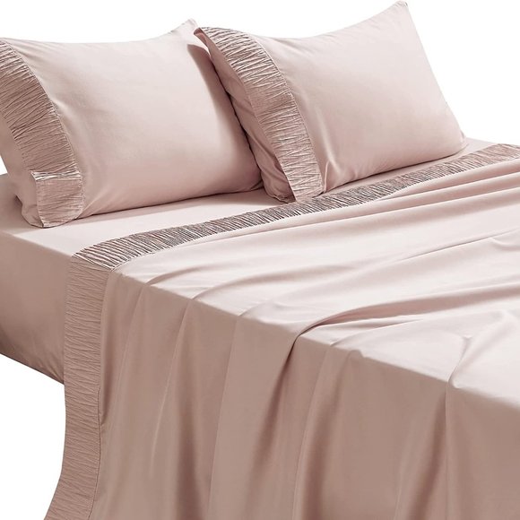 4 PCS Sheets Set  - Soft Bed Sheets , Cooling Microfiber - Picture 2 of 16